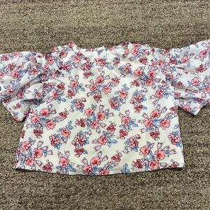 Janie And Jack Floral Blouse Toddler